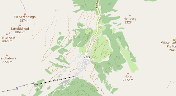 Excursiebestemming op kaart