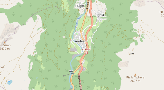Ausflugsziel auf Karte