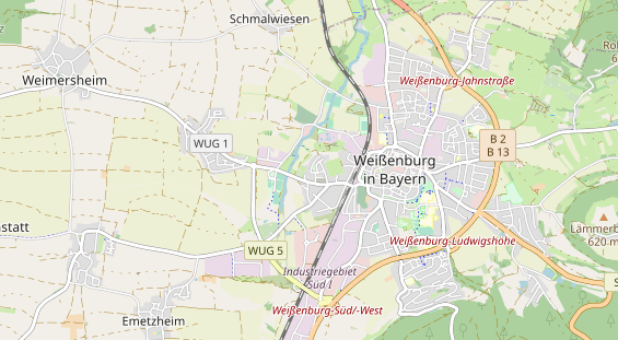 Destinazione dell'escursione sulla carta