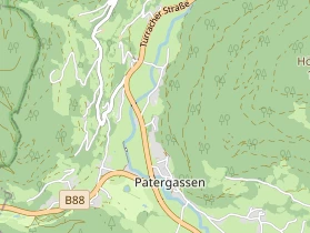 Excursiebestemming op kaart