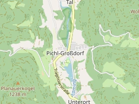 Destination d'excursion sur la carte