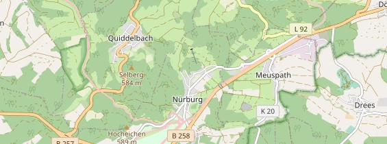 Destination d'excursion sur la carte