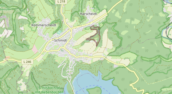 Destination d'excursion sur la carte