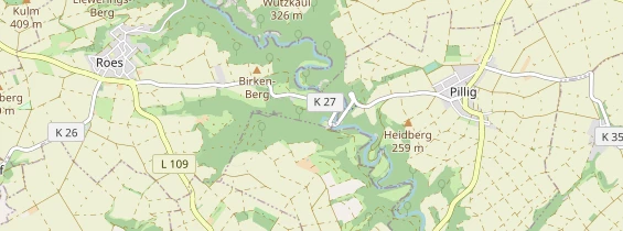 Destination d'excursion sur la carte