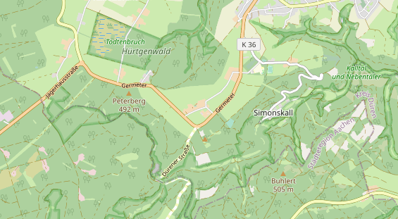 Destination d'excursion sur la carte