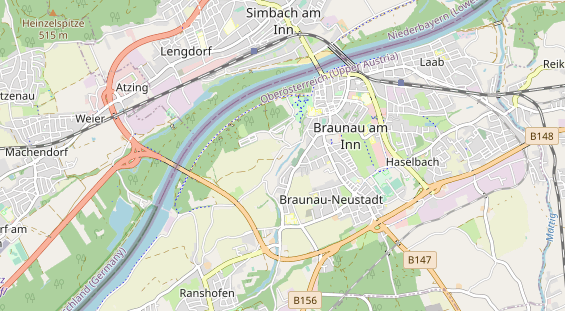 Excursiebestemming op kaart