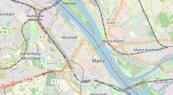 Excursiebestemming op kaart