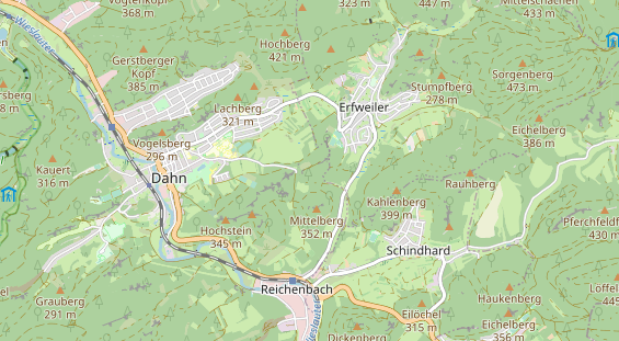 Destinazione dell'escursione sulla carta