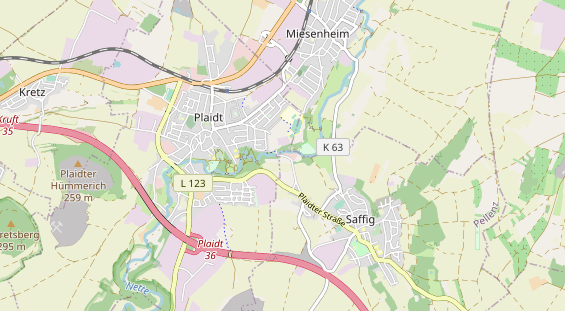 Destination d'excursion sur la carte