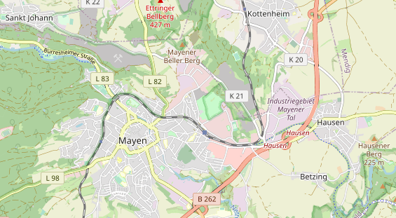 Ausflugsziel auf Karte