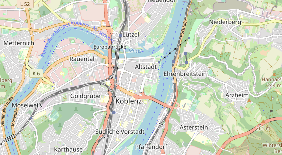 Destination d'excursion sur la carte