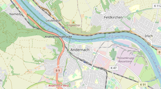 Destination d'excursion sur la carte