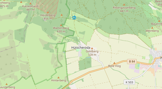 Destinazione dell'escursione sulla carta