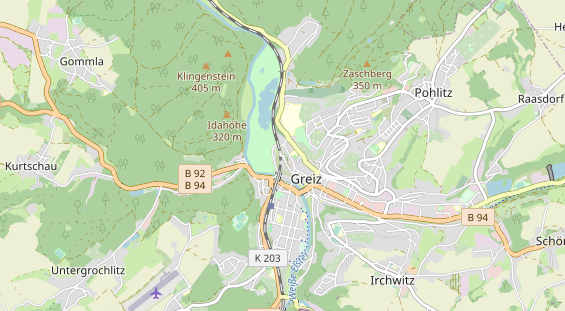 Destinazione dell'escursione sulla carta