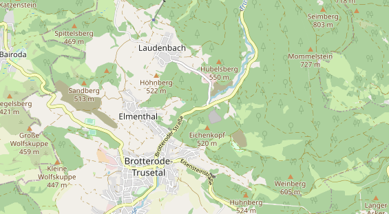 Destination d'excursion sur la carte