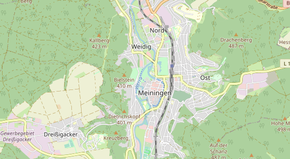 Destination d'excursion sur la carte