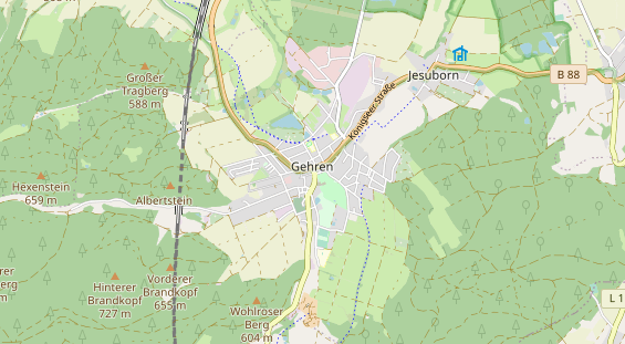 Destination d'excursion sur la carte