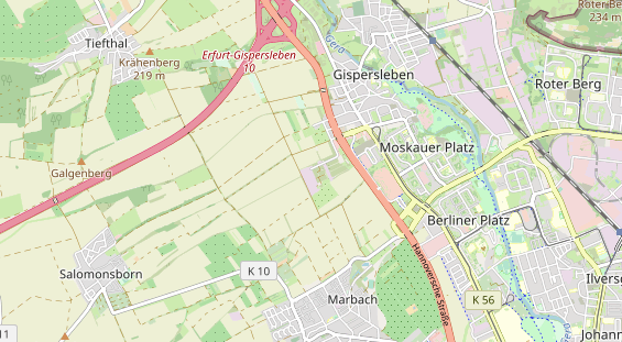 Destination d'excursion sur la carte