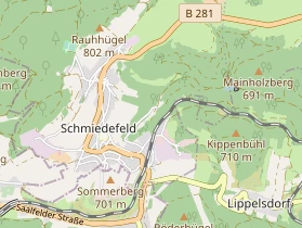 Destination d'excursion sur la carte