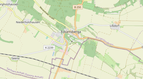 Excursiebestemming op kaart