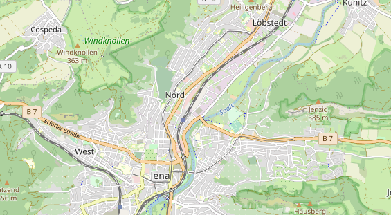 Destination d'excursion sur la carte