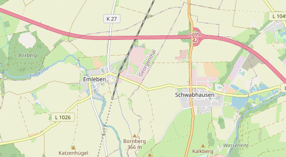 Destinazione dell'escursione sulla carta