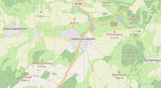 Excursiebestemming op kaart