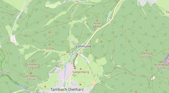 Destination d'excursion sur la carte