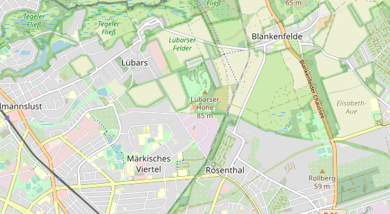 Excursiebestemming op kaart