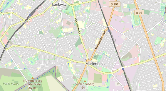 Destinazione dell'escursione sulla carta