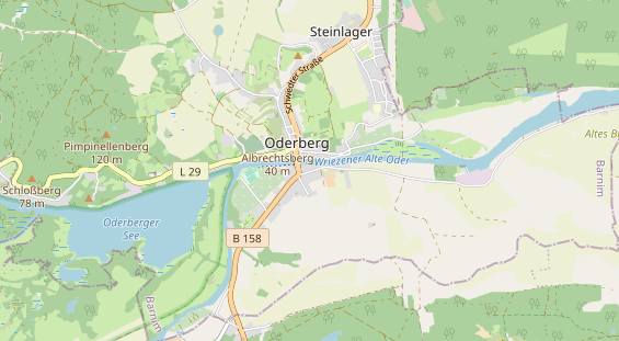 Destinazione dell'escursione sulla carta