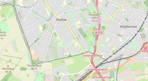 Destinazione dell'escursione sulla carta