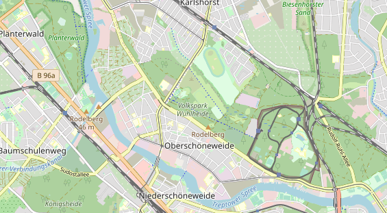 Excursiebestemming op kaart