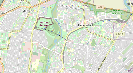 Excursiebestemming op kaart