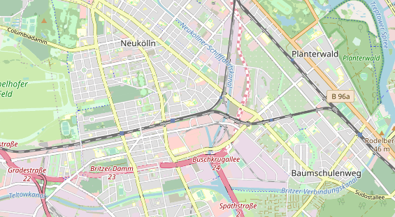 Excursiebestemming op kaart