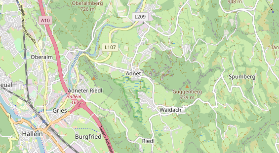 Destination d'excursion sur la carte