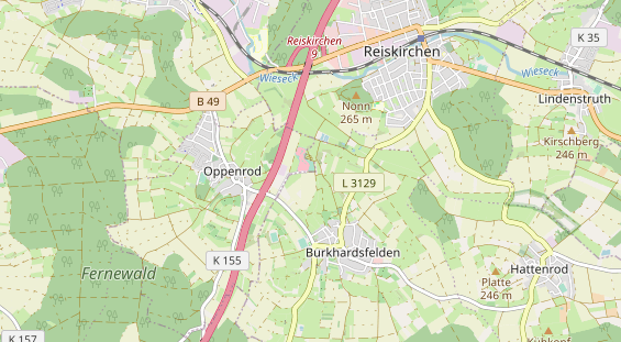 Destination d'excursion sur la carte