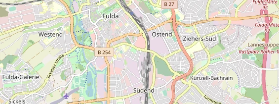 Excursiebestemming op kaart