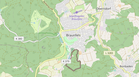 Destination d'excursion sur la carte