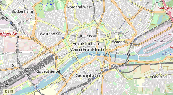 Excursiebestemming op kaart