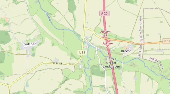 Destinazione dell'escursione sulla carta