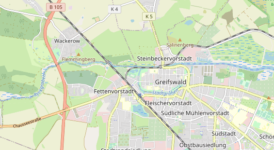 Excursiebestemming op kaart