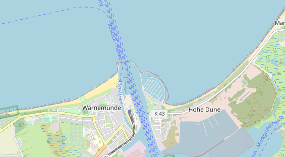 Destinazione dell'escursione sulla carta