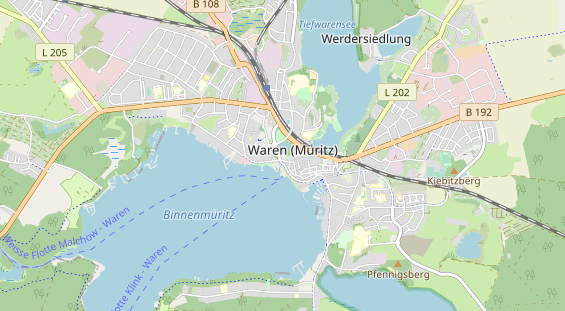 Destinazione dell'escursione sulla carta