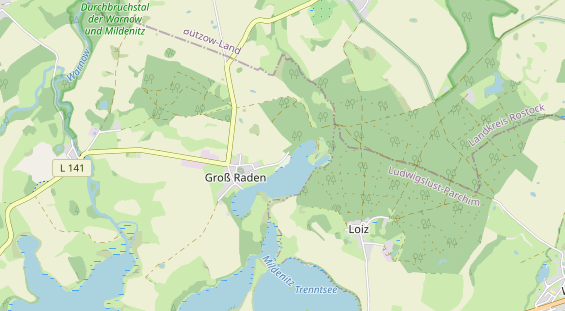 Destinazione dell'escursione sulla carta