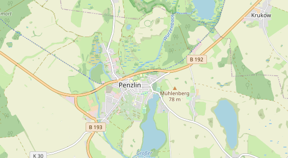 Excursiebestemming op kaart