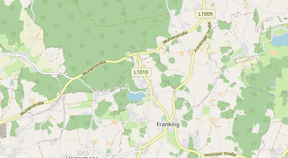 Excursiebestemming op kaart