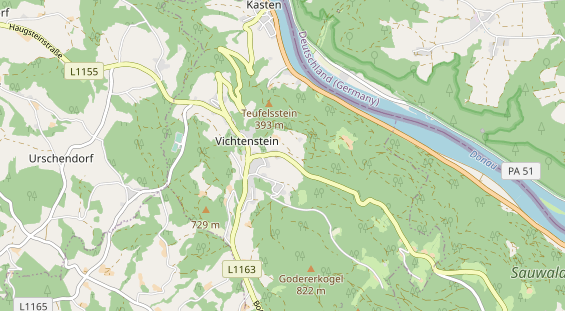 Ausflugsziel auf Karte