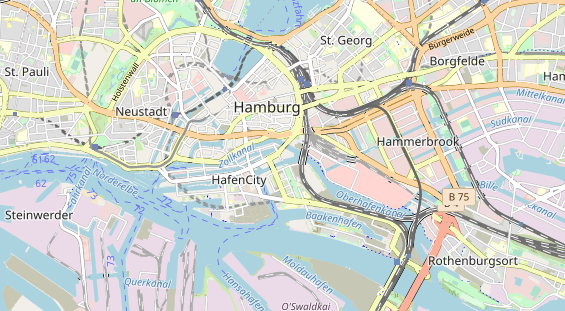 Destinazione dell'escursione sulla carta