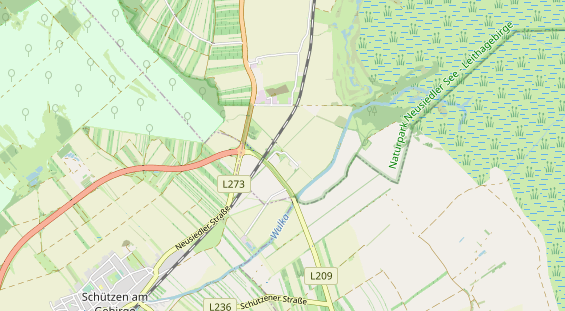 Excursiebestemming op kaart